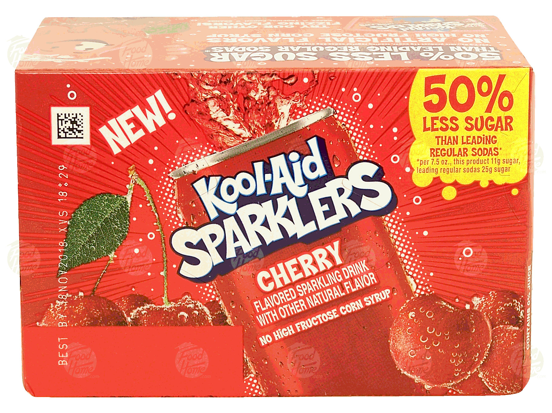 Kool-Aid Sparklers cherry flavored sparkling drink, 7.5-fl. oz. cans Full-Size Picture